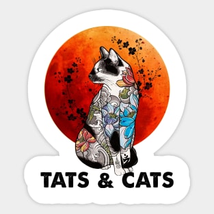 Tats And Cats Sticker